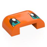Visuel indicatif Rebrickable de Brique ronde, triple courbe 3 x 4 x 1 avec 2 x 2 x 2/3 bas Découpe avec motif imprimé Yeux Turquoise foncé (Brick Round, Curved Triple 3 x 4 x 1 with 2 x 2 x 2/3 Bottom Cutout with Dark Turquoise Eyes Print)