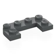 Visuel indicatif Rebrickable de Plaque ronde Moitié 2 x 4 avec 1 x 2 découpe (Plate Round Half 2 x 4 with 1 x 2 Cutout)