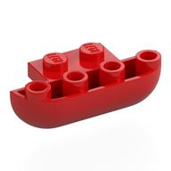 Visuel indicatif Rebrickable de Brique ronde, courbe inversée triple 1 x 3 x 1 avec 1 x 2 Extension (Brick Round, Curved Inverted Triple 1 x 3 x 1 with 1 x 2 Extension)