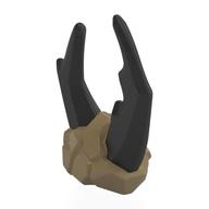 Visuel indicatif Rebrickable de Couvre-chef, motif de griffes de coléoptère en titane perle (Headwear, Pearl Titanium Beetle Claws Pattern)