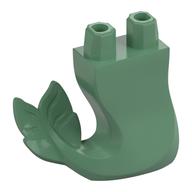 Queue, Sirène courbée à droite [sans motif] (Tail, Mermaid Curved Right [Plain])