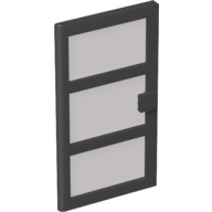Visuel indicatif Rebrickable de Porte 1 x 4 x 6 avec 3 vitres en verre transparent-brun (Door 1 x 4 x 6 with 3 Panes with Trans-Brown Glass)