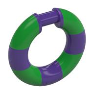 Visuel indicatif Rebrickable de Anneau avec barre (conservateur de vie) avec motif vert vif (Ring with Bar (Life Preserver) with Bright Green Pattern)