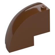 Visuel indicatif Rebrickable de Brique arrondie d’angle 5 x 5 x 3 1/3 quart dôme haut [sans motif] (Brick Round Corner 5 x 5 x 3 1/3 Quarter Dome Top [Plain])