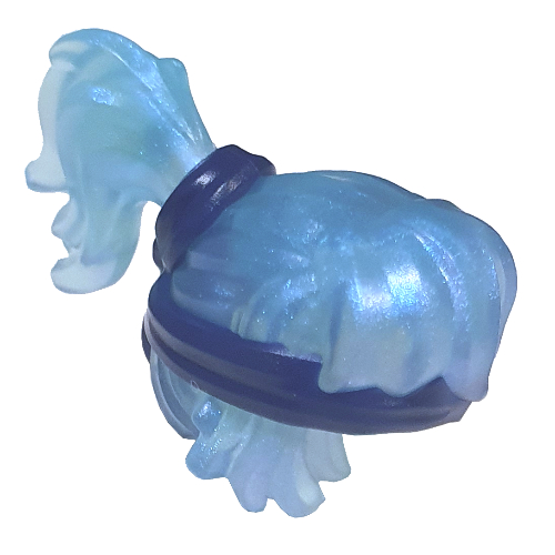 Cheveux longs, queue de cheval haute avec bandeau bleu foncé (Hair Long, High Ponytail with Dark Blue Headband)