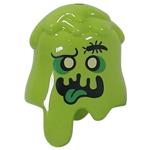Coiffure slime, yeux jaunes, fard à paupières vert, bug pour sourcils, bouche slime, langue verte (Headwear Slime, Yellow Eyes, Green Eyeshadow, Bug for Eyebrow, Slime Mouth, Green Tongue)
