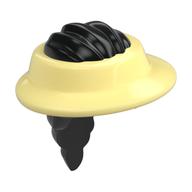Cheveux et chapeau, visière motif jaune clair (Hair and Hat, Visor Bright Light Yellow Pattern)