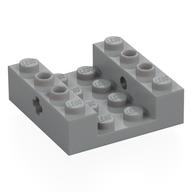 Visuel indicatif Rebrickable de Brique Spécial 4 x 4 avec trous d'axe, 2 x 4 Centre encastré (Brick Special 4 x 4 with Axle Holes, 2 x 4 Recessed Center)