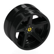 Visuel indicatif Rebrickable de Roue, Sport 21 x 11 avec logo Ferrari (Wheel, Sport 21 x 11 with Ferrari Logo Print)