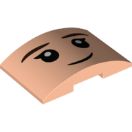 Visuel indicatif Rebrickable de Brique courbée 4 x 6 double, 2 x 4 découpe avec motif imprimé visage (Hermione Granger) (Brick Curved 4 x 6 Double, 2 x 4 Cutout with Face Print (Hermione Granger))