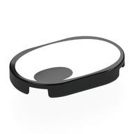 Visuel indicatif Rebrickable de Tuile ronde 2 x 3 avec surface blanche, ovale noir dans le coin (œil) motif imprimé (Tile Round 2 x 3 with White Surface, Black Oval in Corner (Eye) Print)