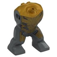 Corps Giant, Pas de tête, Thanos, Or corps imprimé (Body Giant, No Head, Thanos, Gold Bodysuit Print)