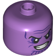 Bigfig tête Thanos, sourire moyen motif imprimé (Bigfig Head Thanos, Mean Grin Print)