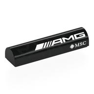 Visuel indicatif Rebrickable de Brique courbée 1 x 4 x 2/3 double, sans tenons avec blanc 'AMG MSC', Motif imprimé à droite (Brick Curved 1 x 4 x 2/3 Double, No Studs with White 'AMG MSC', Right Print)