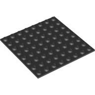 Visuel indicatif Rebrickable de Plaque de base Spécial 8 x 8 avec dos adhésif (Baseplate Special 8 x 8 with Adhesive Backside)