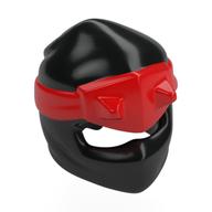Enveloppe avec cornes, dos noeud motif rouge (Wrap with Horns, Back Knot Red Pattern)