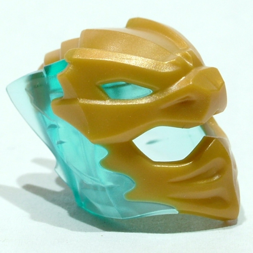 Wrap / Masque avec motif cristaux bleu clair marbré (Wrap / Mask with Marbled Trans-Light Blue Crystals Pattern)