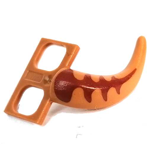 Minifigurine accessoire de taille Costume de queue courte avec Marquage Brun Rouge (Minifig Hipwear Short Tail Costume with Reddish Brown Markings Print)