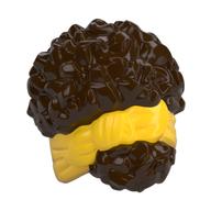 Visuel indicatif Rebrickable de Cheveux enroulés, noués avec ruban, motif jaune (Hair Coiled, Tied Up with Ribbon, Yellow Pattern)