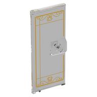 Visuel indicatif Rebrickable de Porte 3 x 6 avec motif de lignes de fenêtre dorées (Door 3 x 6 with Gold Window Lines Print)