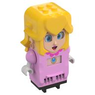 Moyeu, princesse pêche avec 4 tenons supérieurs et écrans LCD pour les yeux et la poitrine (Hub, Princess Peach with 4 Top Studs and LCD Screens for Eyes and Chest)