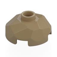 Visuel indicatif Rebrickable de Rocher 2 x 2 x 2/3, en haut (Rock Boulder 2 x 2 x 2/3, Top)