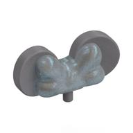 Accessoire de coiffure arc avec oreilles de souris minnie, petite connecteur, opale motif transparent-clair (Headwear Accessory Bow with Minnie Mouse Ears, Small Pin, Opal Trans-Clear Pattern)