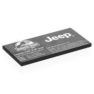 Visuel indicatif Rebrickable de Tuile 4 x 8 avec logo Jurassic Park, 'JEEP', 'Jurassic Park staff Jeep', Motif imprimé statistiques (Tile 4 x 8 with Jurassic Park Logo, 'JEEP', 'Jurassic Park staff Jeep', Stats Print)