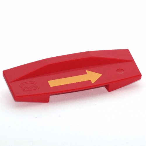 Visuel indicatif Rebrickable de Duplo intelli-train brique intelligente avec motif imprimé flèche jaune (Duplo Intelli-Train Smart Brick with Yellow Arrow Print)