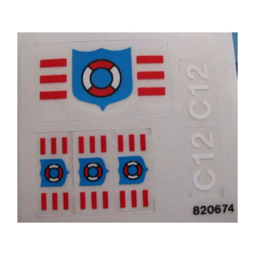 Visuel indicatif Rebrickable de Feuille d’autocollants pour le set 6353-1 (Sticker Sheet for Set 6353-1)