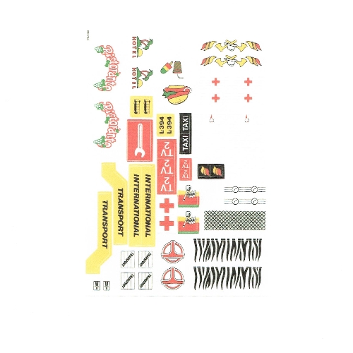Visuel indicatif Rebrickable de Feuille d’autocollants pour le set 260-1 (Sticker Sheet for Set 260-1)