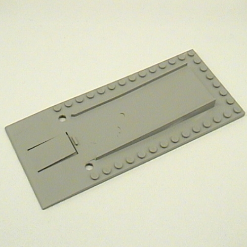 Visuel indicatif Rebrickable de Plaque de base surélevée 8 x 18 avec plaque de plancher de garage avec trous octogon pour portes automatiques (Baseplate Raised 8 x 18 with Garage Floor Plate with Octagon Holes for Automatic Doors)