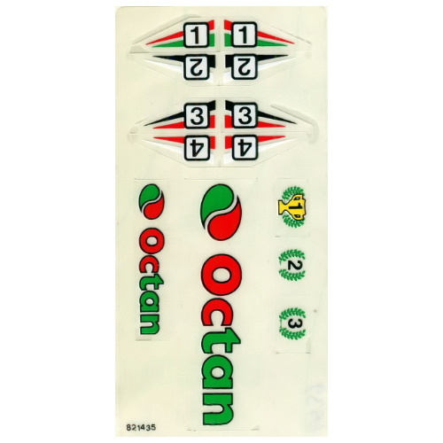 Visuel indicatif Rebrickable de Feuille d’autocollants pour le set 6539-1 (Sticker Sheet for Set 6539-1)