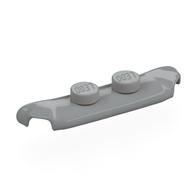 Visuel indicatif Rebrickable de Plaque spéciale 1 x 4 avec coins arrondis, 2 tenons (Plate Special 1 x 4 with Rounded Corners, 2 Studs)