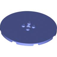 Visuel indicatif Rebrickable de Plaque ronde 8 x 8 avec 4 Centre tenons (Plate Round 8 x 8 with 4 Center Studs)