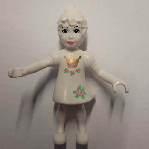Belville fée thumkelina, avec fleurs et motif imprimé couronne (Belville Fairy Thumbelina, with Flowers and Crown Print)