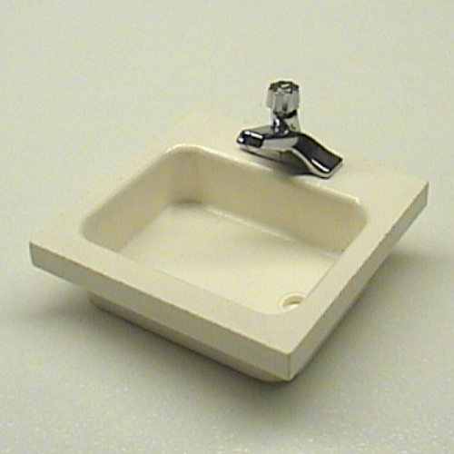 Visuel indicatif Rebrickable de Lavabo évier avec robinet en argent chromé (assemblage complet) (Homemaker Washbasin Sink with Chrome Silver Tap (Complete Assembly))