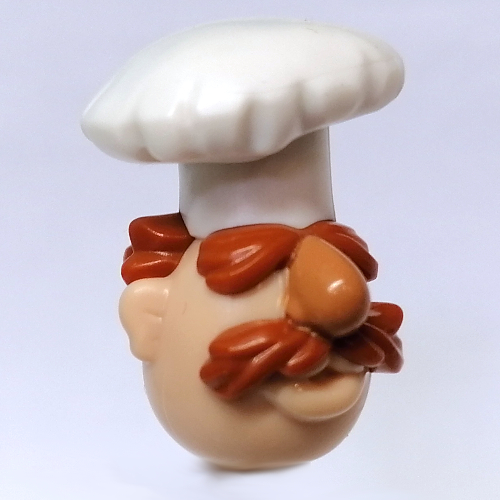 Tête de minifigurine Spécial (chef suédois) (Minifig Head Special (Swedish Chef))
