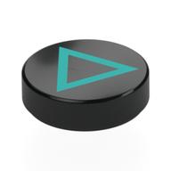 Visuel indicatif Rebrickable de Tuile ronde 1,5 x 1,5 avec motif imprimé triangle turquoise foncé (Tile Round 1.5 x 1.5 with Dark Turquoise Triangle Print)