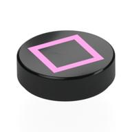 Visuel indicatif Rebrickable de Tuile ronde 1,5 x 1,5 avec motif imprimé Rose vif (Tile Round 1.5 x 1.5 with Bright Pink Square Print)