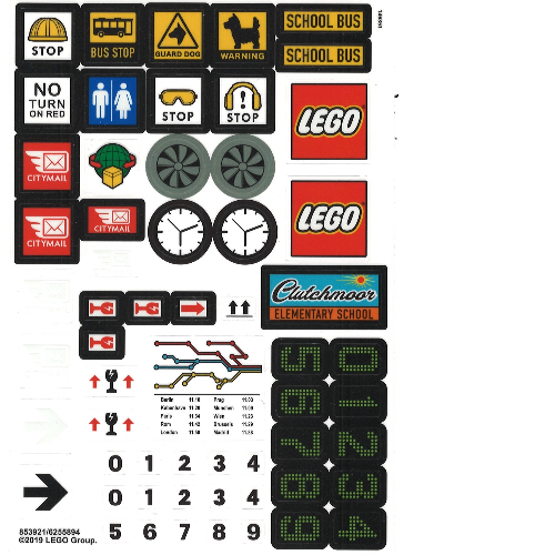 Visuel indicatif Rebrickable de Feuille d'autocollant 2 pour coffret 853921-1 (Sticker Sheet 2 for Set 853921-1)