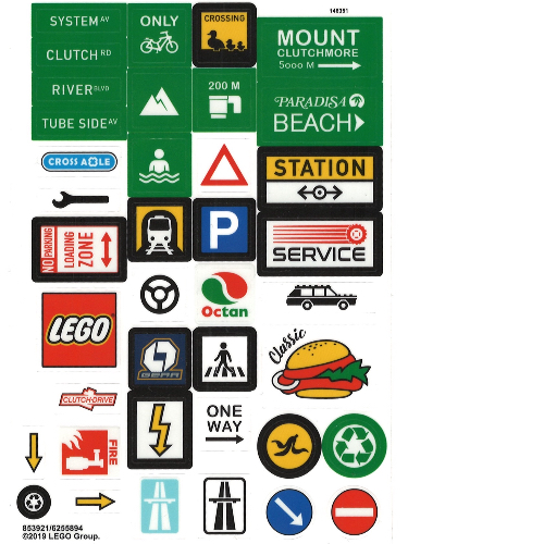 Visuel indicatif Rebrickable de Feuille d'autocollant 3 pour coffret 853921-1 (Sticker Sheet 3 for Set 853921-1)