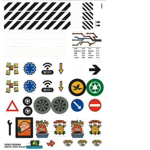Visuel indicatif Rebrickable de Feuille d'autocollant 5 pour coffret 853921-1 (Sticker Sheet 5 for Set 853921-1)
