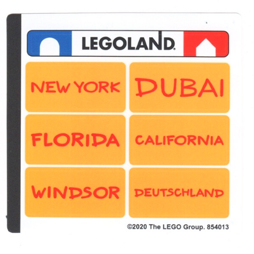 Visuel indicatif Rebrickable de Feuille d'autocollant 1 pour coffret 854013-1 (Sticker Sheet 1 for Set 854013-1)