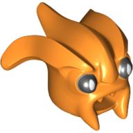 Tête de minifigurine Spécial, Kranxx avec yeux noirs et bouche ouverte motif imprimé (Minifig Head Special, Kranxx with Black Eyes and Open Mouth Print)
