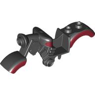 Visuel indicatif Rebrickable de Carénage, moto, Vintage avec garniture rouge foncé (Fairing, Motorcycle, Vintage with Dark Red Trim)