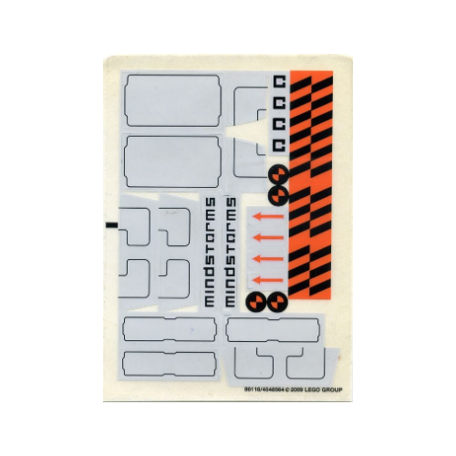 Visuel indicatif Rebrickable de Feuille d’autocollants pour le set 8547-1 (Sticker Sheet for Set 8547-1)
