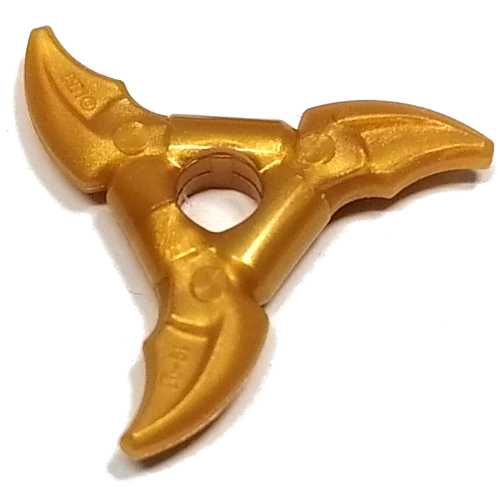 Visuel indicatif Rebrickable de Lanceur d'armes Star / Shuriken, lames incurvées (Weapon Throwing Star / Shuriken, Curved Blades)