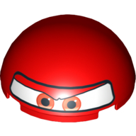 Visuel indicatif Rebrickable de Dôme hémisphère 4 x 4 avec yeux et casque F1 motif imprimé (francesco) (Dome Hemisphere 4 x 4 with Eyes and F1 Helmet Print (Francesco))