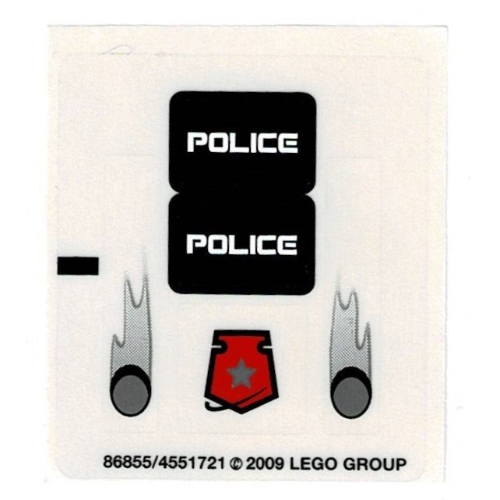 Visuel indicatif Rebrickable de Feuille d’autocollants pour le set 5969-1 (Sticker Sheet for Set 5969-1)
